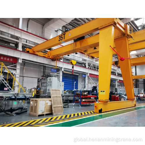 China double girder 50 ton explosion-proof semi-gantry crane Manufactory